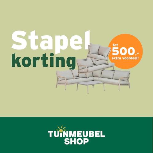 Stapelkorting bij Tuinmeubelshop Tot 500 korting