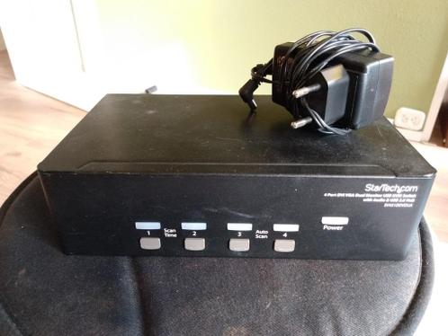 Startech 4 Port DVI VGA Dual Monitor KVM Switch USB with Aud