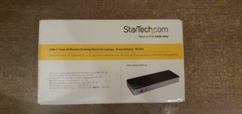 StarTech Dual-4K USB-C Docking Station voor laptops - 60W