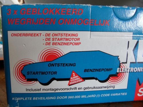 startonderbreker  elektronische motorblokkering 