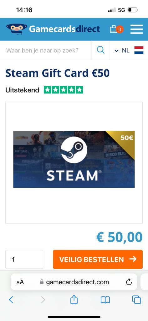 steam card 50 euro