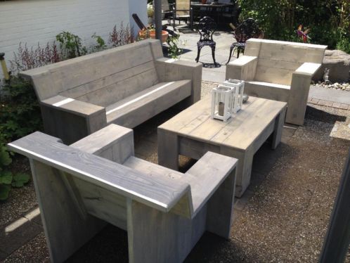 Steigerhout, design, loungeset, tuinmeubel