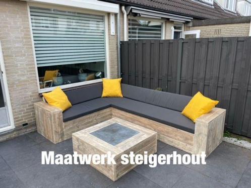 Steigerhout Hoekbank Loungebank GRATIS THUISBEZORGD SALE