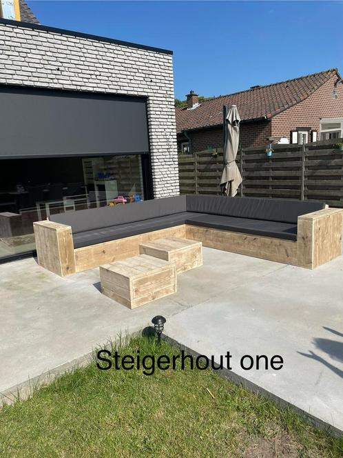 Steigerhout hoekbank loungeset tuinset Gratis Levering ACTIE