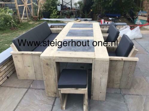 Steigerhout Tuinset tuinmeubelen 10 korting profiteer nu