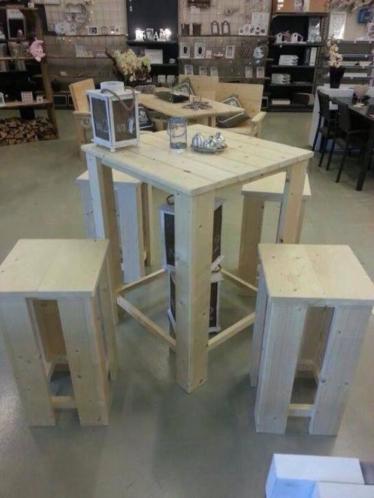 Steigerhouten BarStaTafelsets