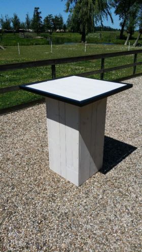 Steigerhouten tuinmeubelen, statafel