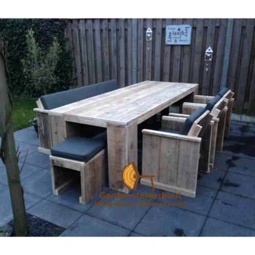 Steigerhouten Tuinset. Gratis Levering Door Heel Nederland
