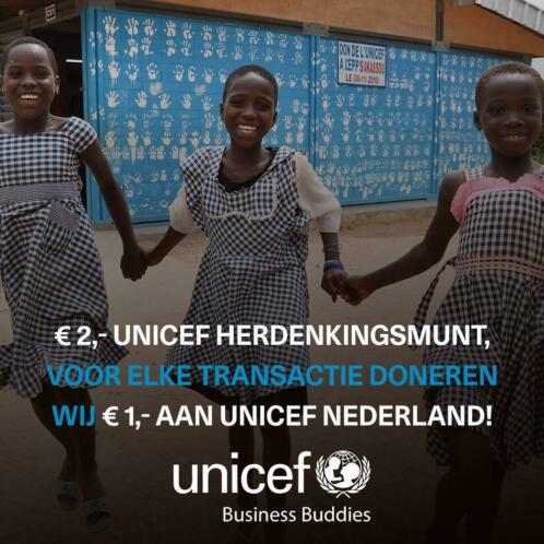 Steun UNICEF KOSTELOOS, Wissel GRATIS 2 euro voor 2 euro