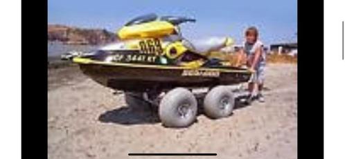 Strand trailer voor kleine boot of waterscooter