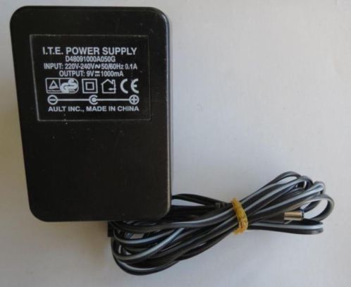 Stroom i.t.e. power supply adapter d48091000a050g 9v 1000ma