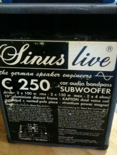 Sub woofer met versterker