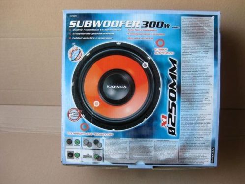 Subwoofer 10 inch. 300 watt nieuw