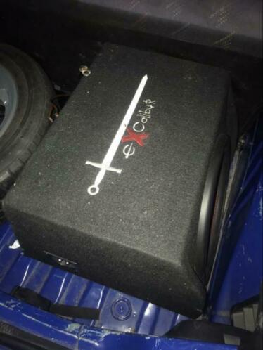 Subwoofer excalibur en Rockford Fosgate versterker