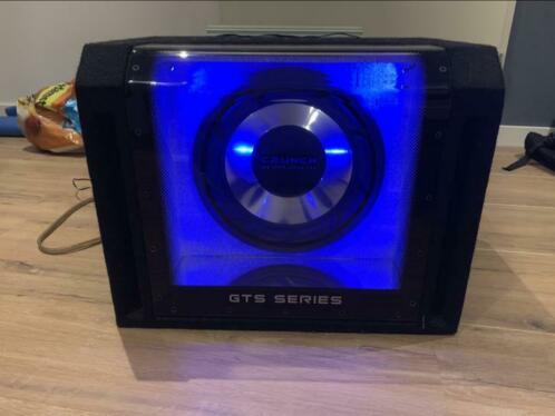 Subwoofer met versterker Crunch gts400 en gti4100 garantie