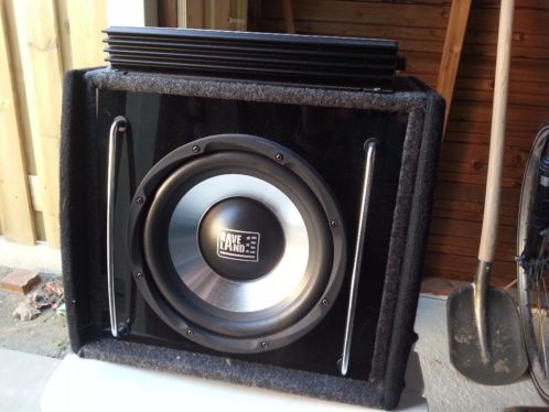Subwoofer Raveland  12oo W versterker incl kabels