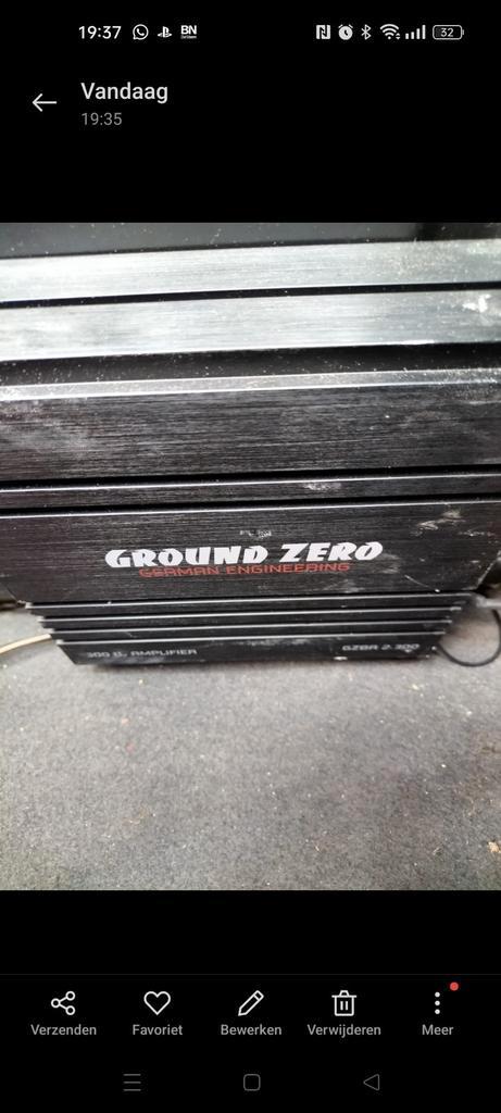 subwoofer  versterker van ground zero