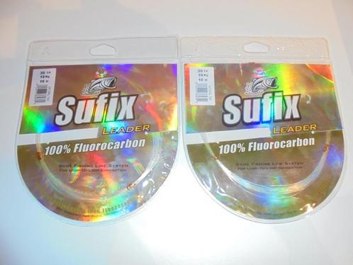 Sufix Fluorocarbon en Monofiloment Leader Spinning Zeebaars.