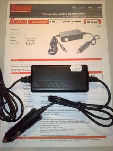 Sunny Car DC DC Converter 16V 3.75A 60W Lenovo IBM Sony VAIO