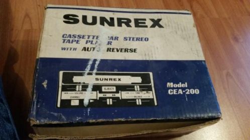 Sunrex cassette car stereo