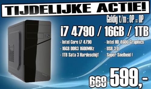 SUPE POWER INTEL HASSWELL i7 4790  USB3 16GB 1TB