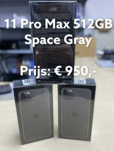 Super Deal iPhone 11 Pro Max 512GB Nieuw in doos