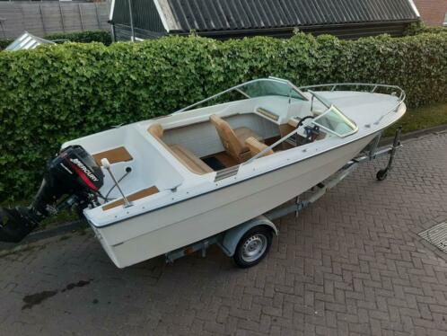 Super mooie Almarine speedboot incl trailer en 15pk Mercury