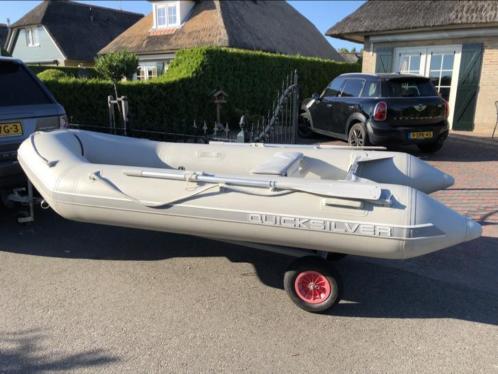 Super mooie QuickSilver 3,40 met 9,9 Mercury 4-takt uit 2010