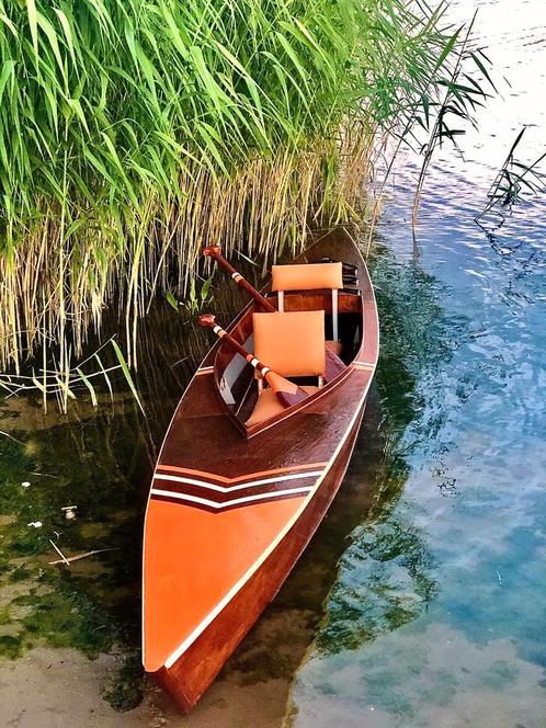 Super mooie zelf gemaakte kano.
