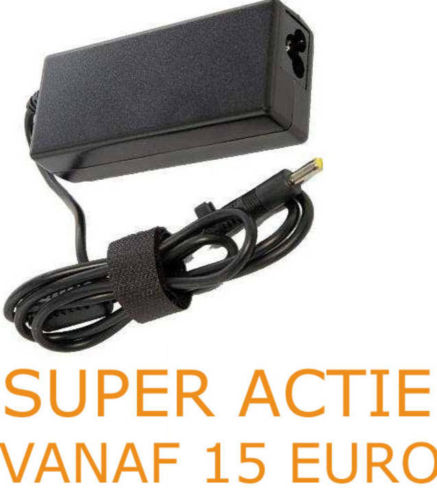 Superactie Compaq HP Acer Medion Asus MSI Opladers Adapters