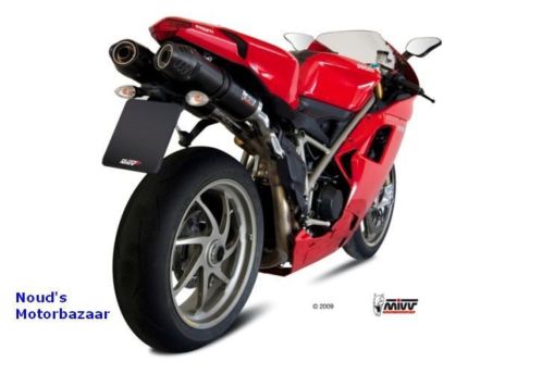 Superkorting MIVV uitlaat dempers Ducati 848, 1098 en 1198