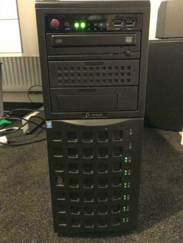 SuperMicro-server met 2x Xeon, 64 GB RAM, 18 TB HDD, 4x LAN
