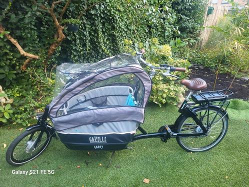 Supermooie elektrische bakfiets Gazelle Cabby