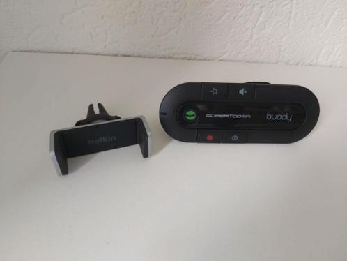 Supertooth buddy en belkin telefoon houder