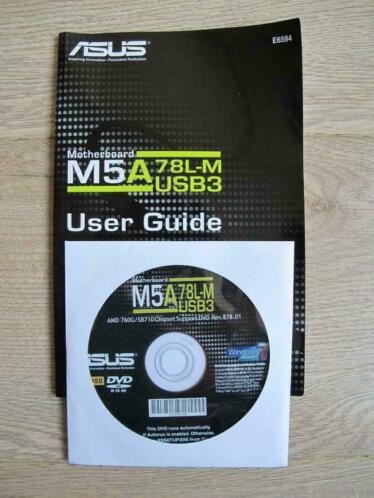 Support DVD ASUS moederbord M5A78L-MUSB3