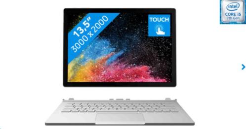 Surface Book 2 - I5 8Mb256 SSD - Nieuw  1599,- nu  999,-