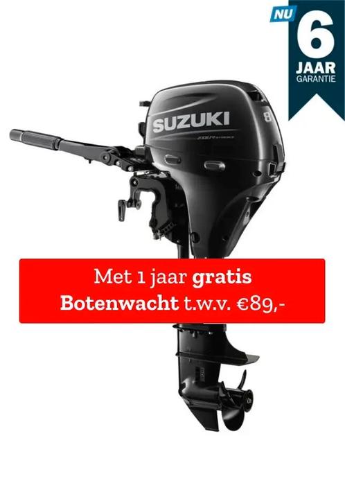 Suzuki buitenboordmotor 8 pk  DF8A - Kortstaart  Zwart