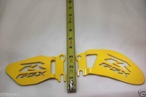 Suzuki GSXR hielplaten geel.