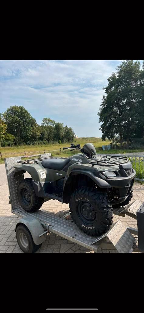 Suzuki KingQuad  450 met kar landbouw quad