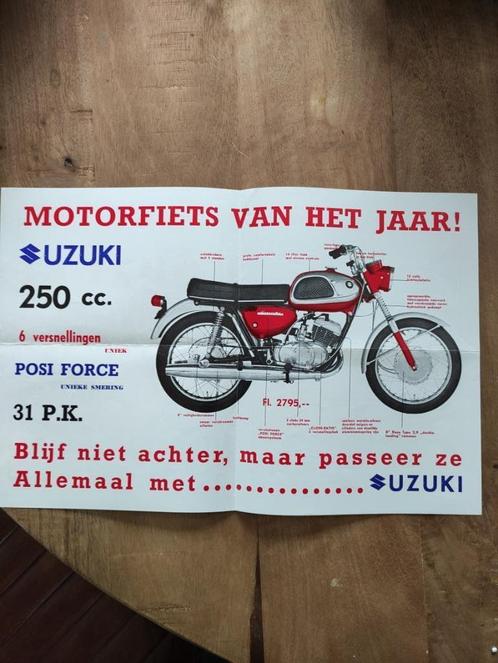 Suzuki motorfiets folder zeventiger jaren