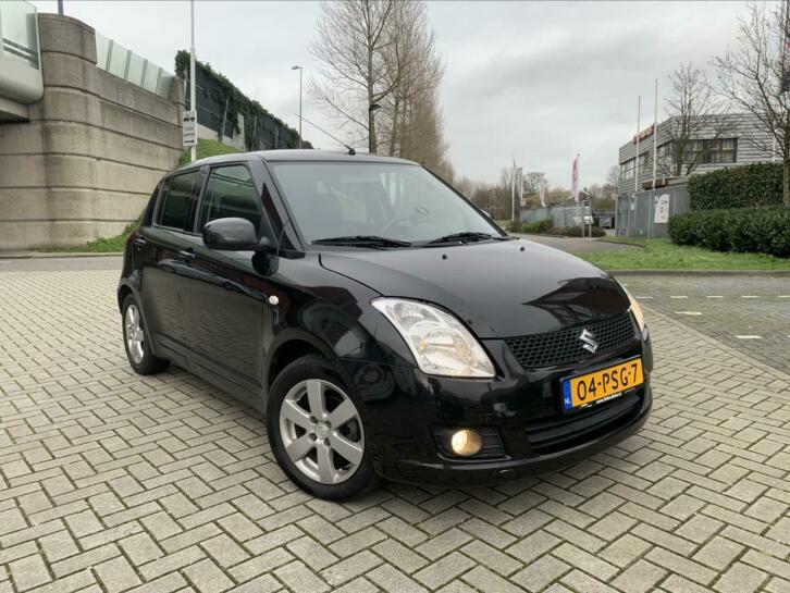 Suzuki Swift 1.3 5D 2009 Zwart LEER AIRCO KOPEN EN RIJDEN 