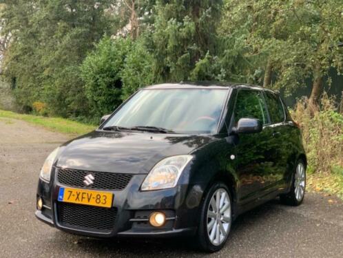 Suzuki Swift 1.6 3D Sport 2007 Zwart WOOFER NIEUW APK AIRCO