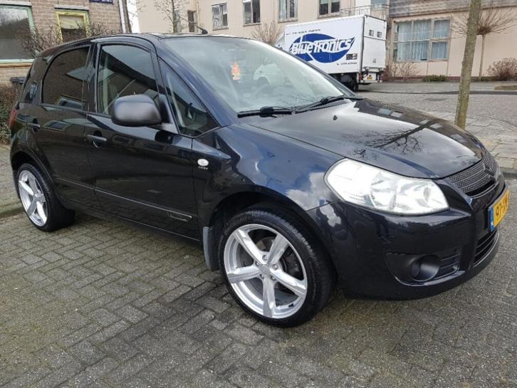 Suzuki SX4 1.5 2007 Zwart, Dealer onderh. Navi, NAP, APK enz