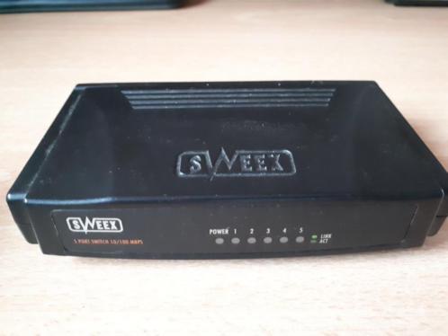 sweex 5 poort switch 10100 mbps zwart
