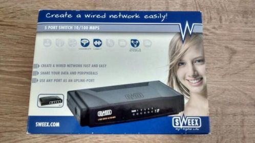 Sweex 5 port switch 10100 MBPS