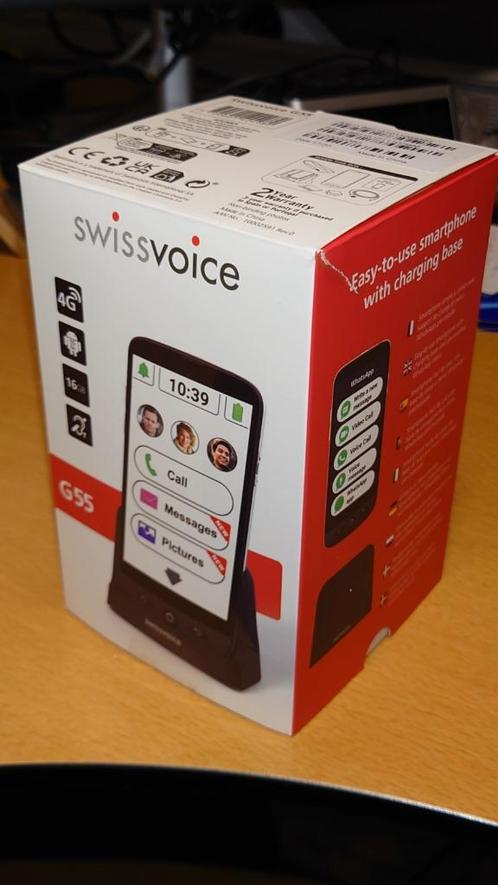 Swissvoice G55 easy to use smartphone met laadstation