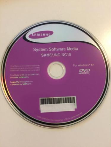 System software media Samsung NC10 for Windows XP