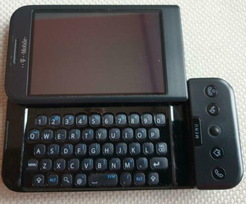 T-Mobile G1 zwart (HTC dream) (1e Android telefoon ooit)