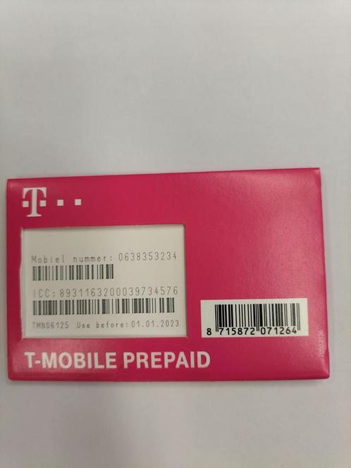 T-Mobile SIM Unieke Nummer 06.38.35.32.34