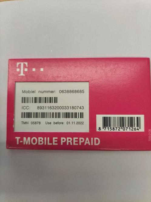 T-Mobile SIM Unieke Nummer 0638868685